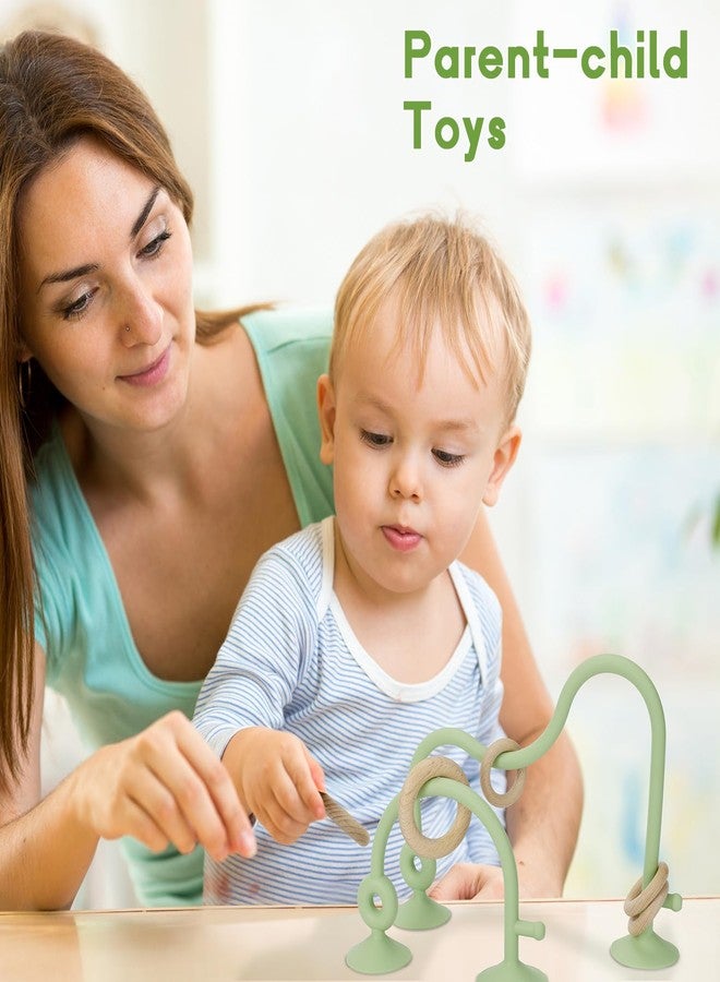 Socub High Chair Suction Cup Toy for Babies 6-12 18 Months, Educational Interactive Table Toys | Silicone Teething Toy, Baby Sensory Teether Chew Toys for Infants & Toddlers (Blue) - Image 5